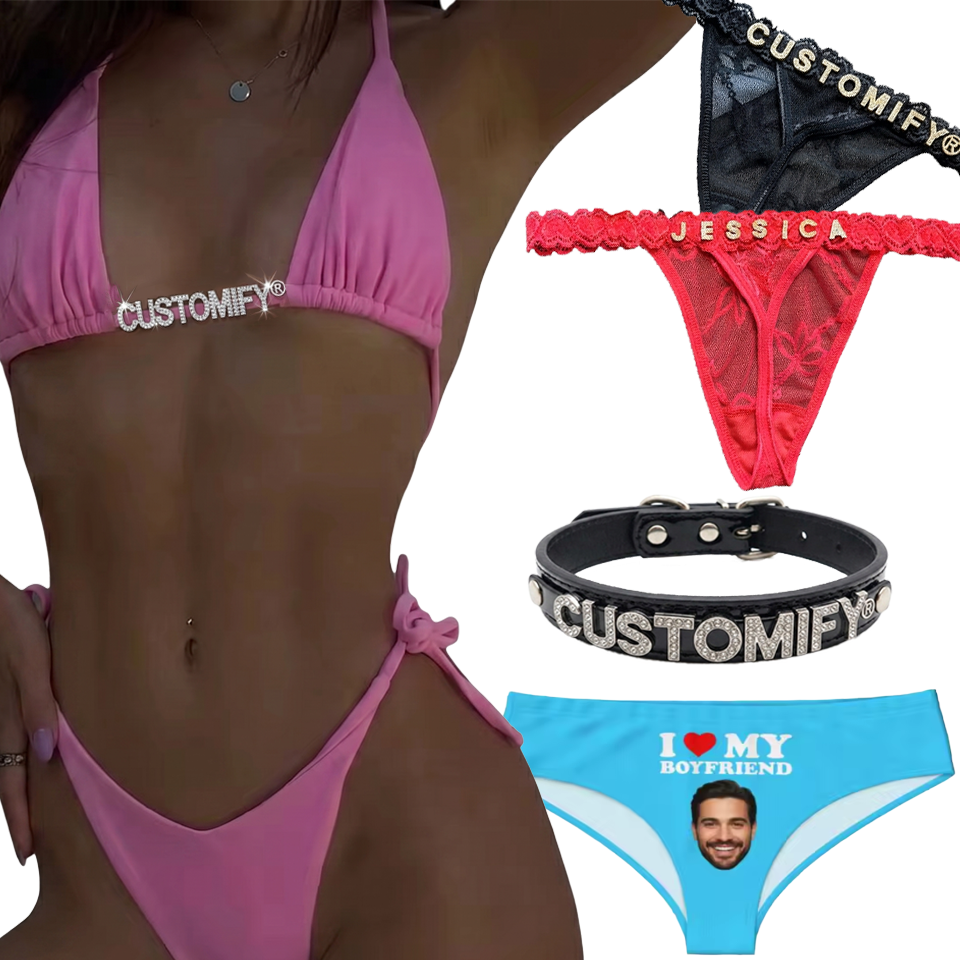 Sexy Geschenke und personalisierte Unterwäsche aus Baumwolle, Polyester und Leder für Paare