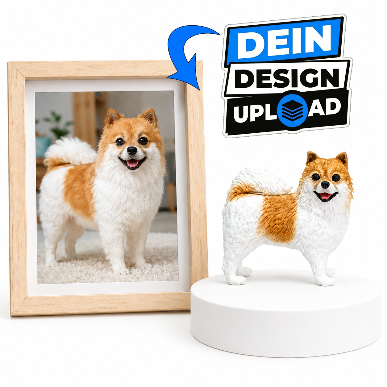 Haustierfigur personalisiert | Handmodelliert nach Foto | 3D 🐶