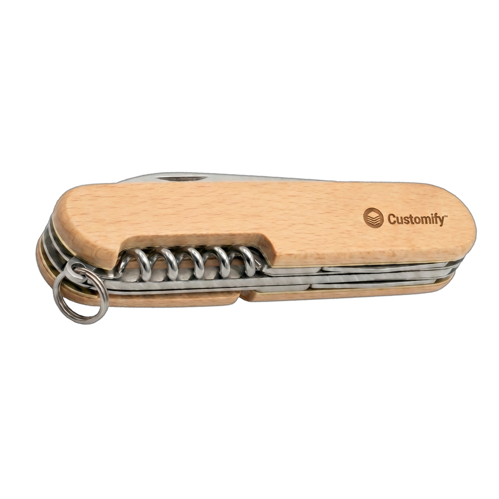 Taschenmesser mit Gravur aus Echtholz | 🇨🇭 DEIN NAME