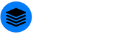 Customify Logo mit weisser Schrift und blauem Symbol auf transparentem Hintergrund
