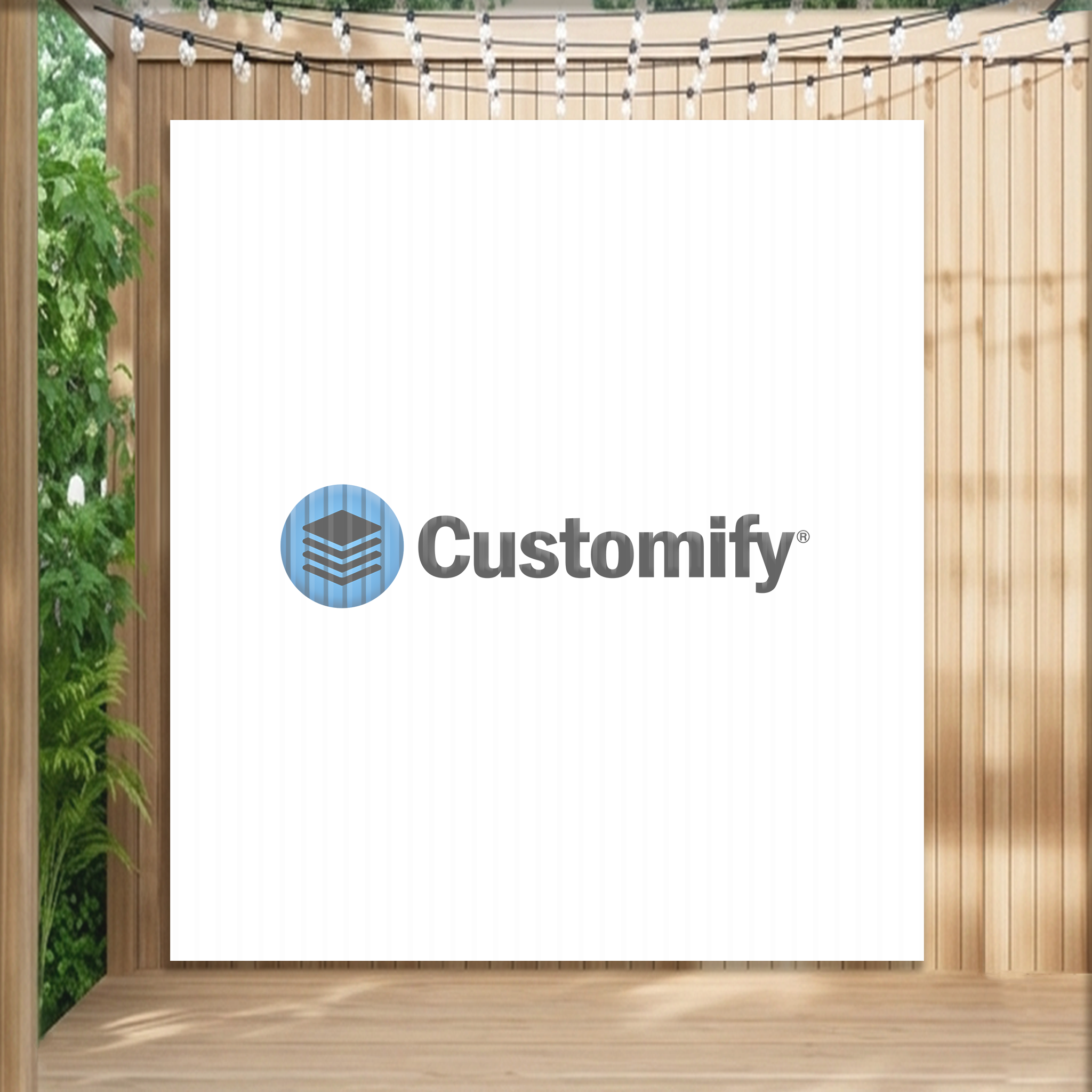 Personalisierte Foto-Flagge Wandtuch im Hochformat als dekorativer Banner für Pergola, Garten, Wohnzimmer, Büro, Kinderzimmer, Man Cave und Events, Demonstration oder Polterabend