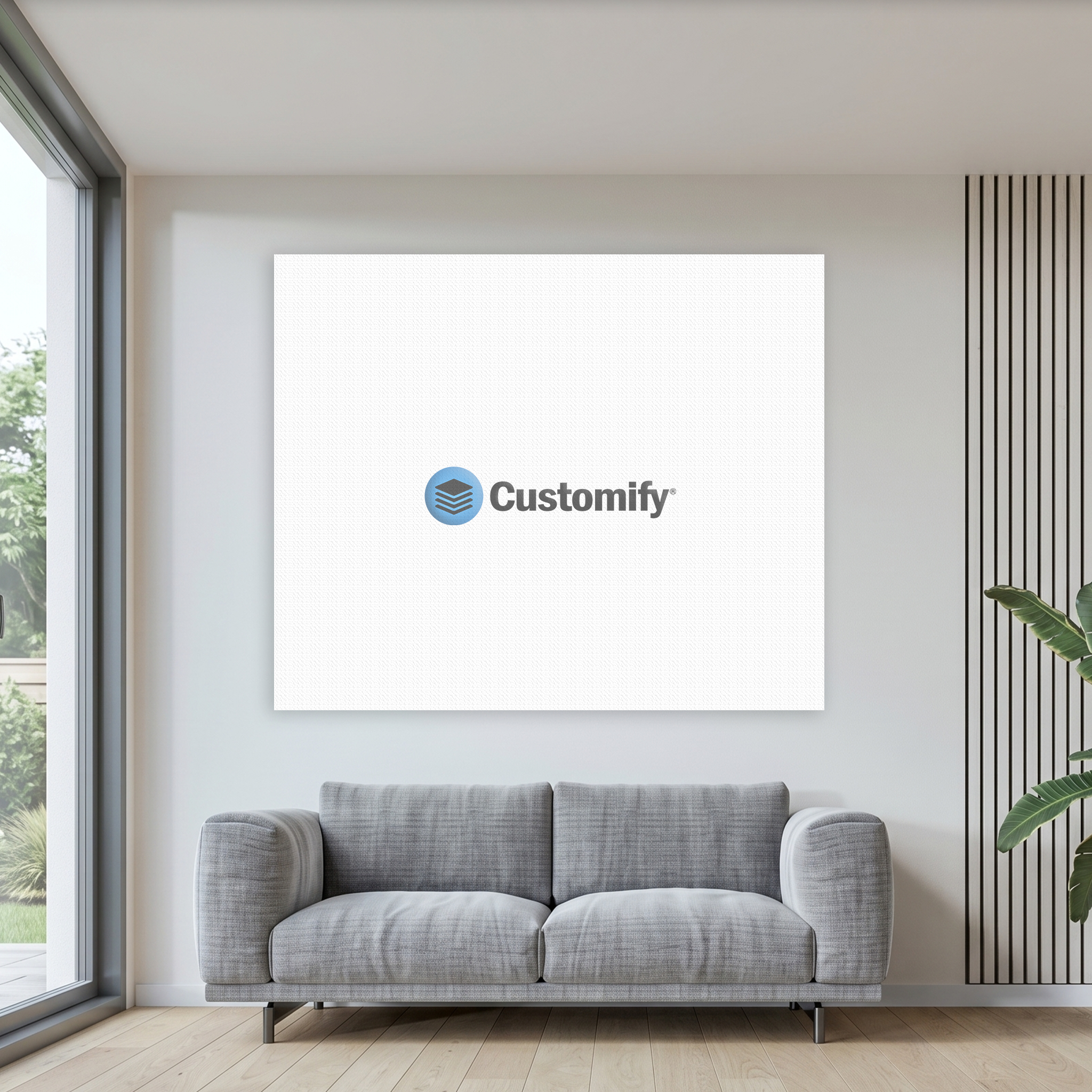 Personalisierte Foto-Flagge im Querformat als Wanddeko für Wohnzimmer, Lounge, Zuhause und persönliche Fotogestaltung