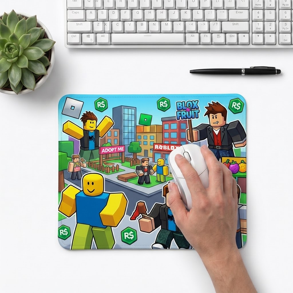 Mauspad personalisiert mit Comic-Gaming-Figuren-Motiv – Customify