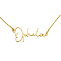 Personalisierte Namenskette aus Gold mit individuellem Namensschriftzug