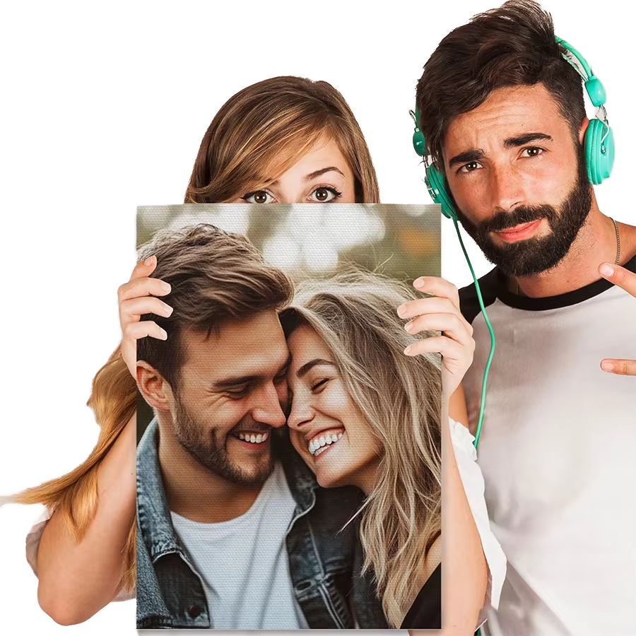 Personalisierbare Fotoleinwand mit eigenem Foto als individuelles Wandbild für Wohnzimmer, Schlafzimmer oder Geschenkidee