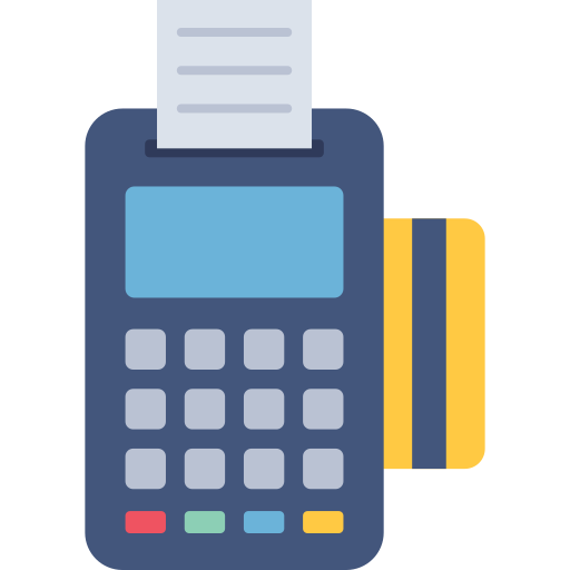 POS Terminal Icon für sichere Zahlungsmethoden im Customify Shop