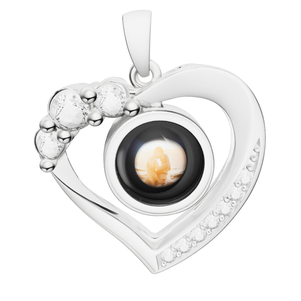 Foto-Halskette mit Bild-Projektion personalisiert Customify-3d Modell