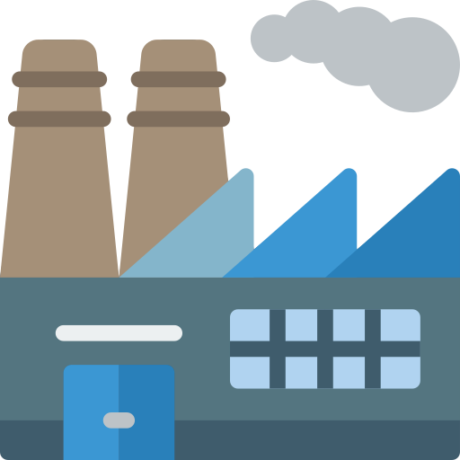 Fabrik Icon für individuelle Produktion und Herstellung bei Customify