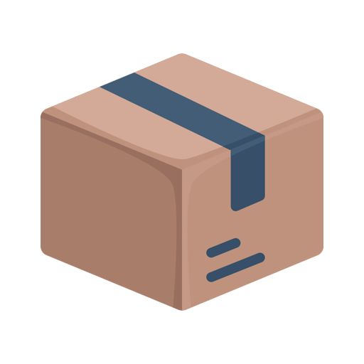 Versand Box Icon für sichere Lieferung personalisierter Geschenkartikel